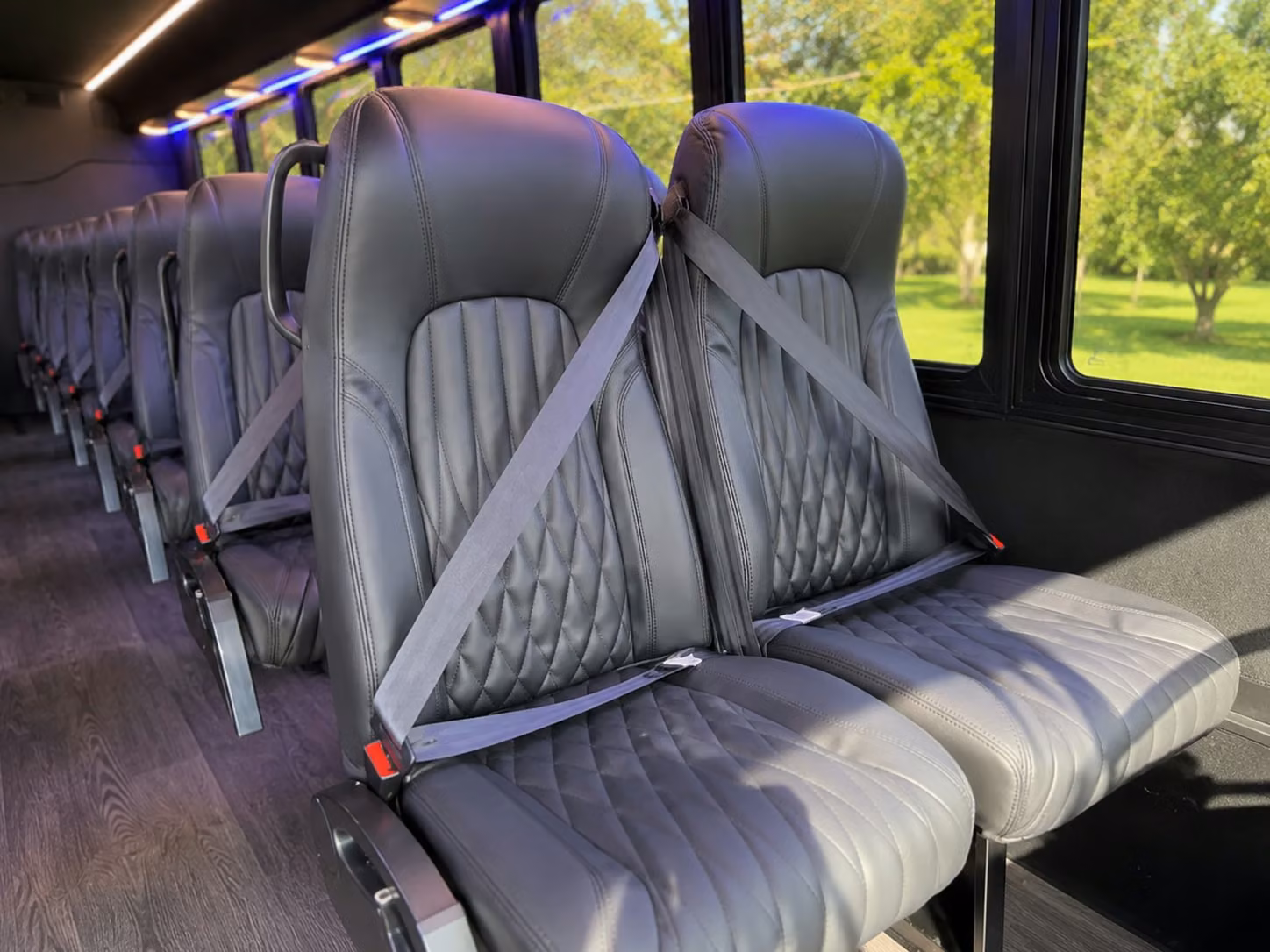 18 passenger minibus inside