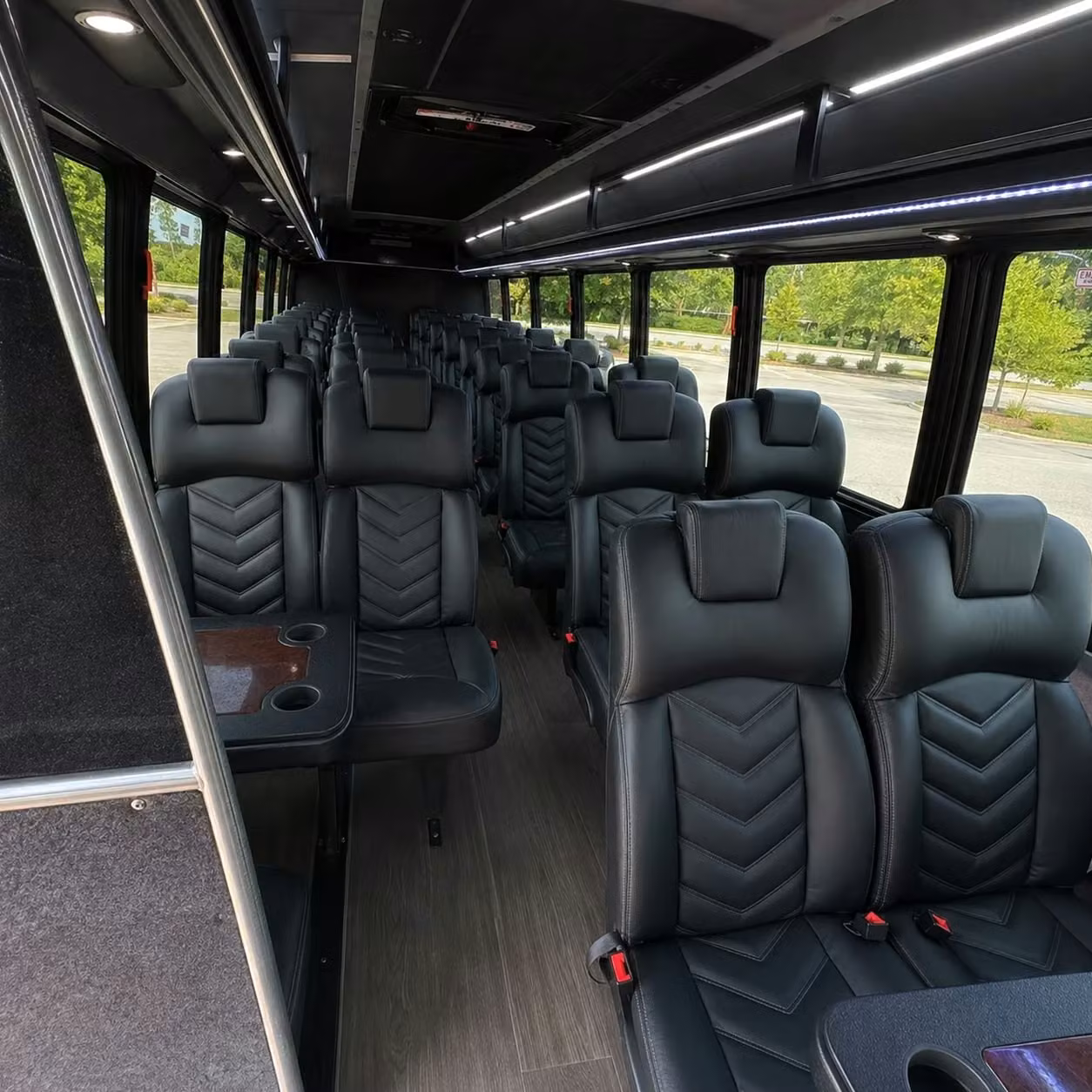 25 passenger minibus interior