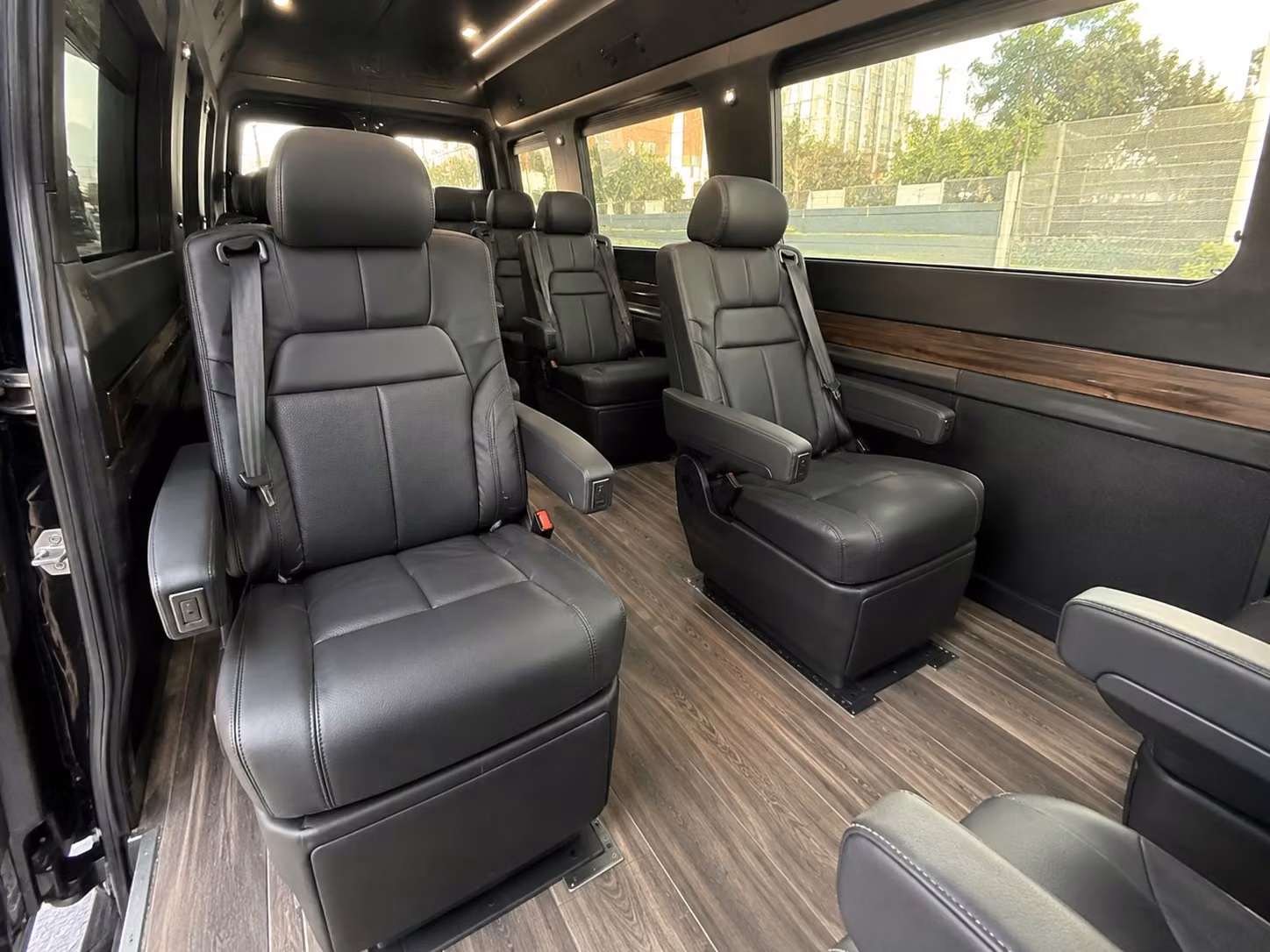 sprinter van with driver inside